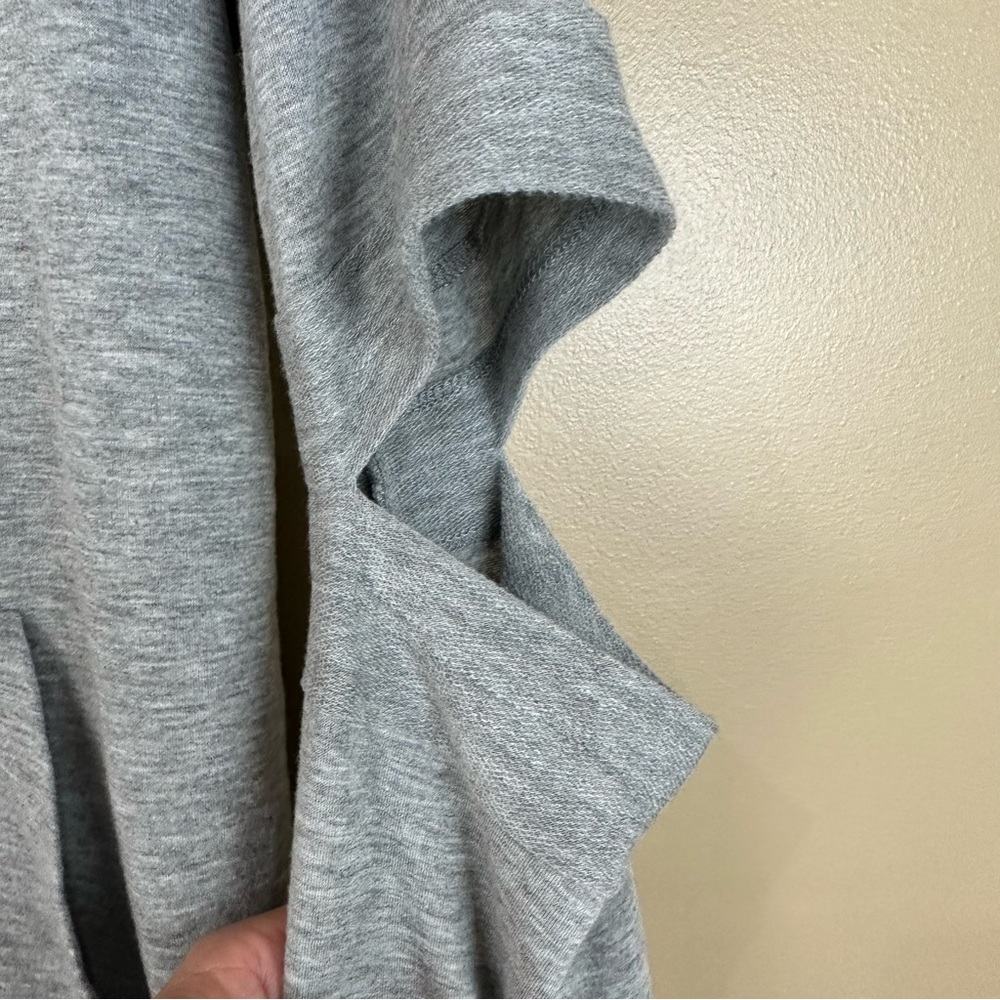 Forever 21 Gray Open Split Sleeve Lightweight Hoodie Medium Grunge Thrashed - Picture 5 of 8